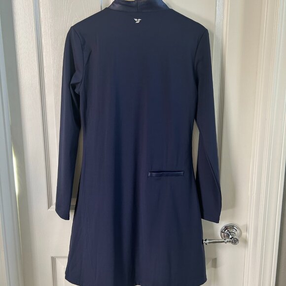 Calliope Dress Kiona Flare Womens Long Sleeve Button Down Navy Golf Pockets SZXL - Picture 2 of 8